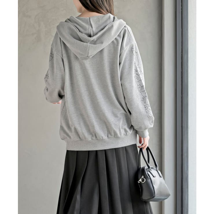 キャットスリーブミニ裏毛パーカー | rps | 詳細画像12 