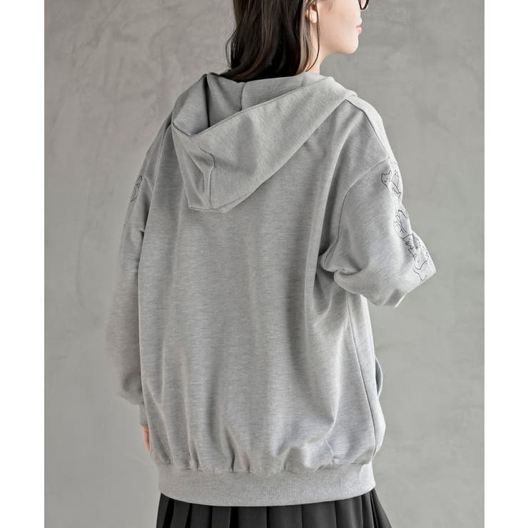 キャットスリーブミニ裏毛パーカー | rps | 詳細画像16 