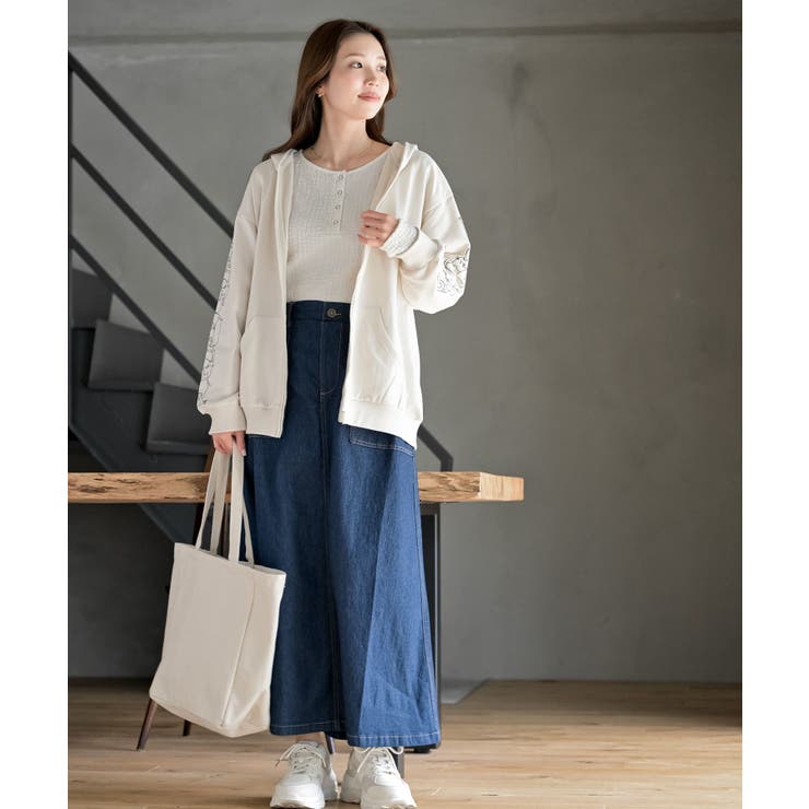 キャットスリーブミニ裏毛パーカー | rps | 詳細画像2 