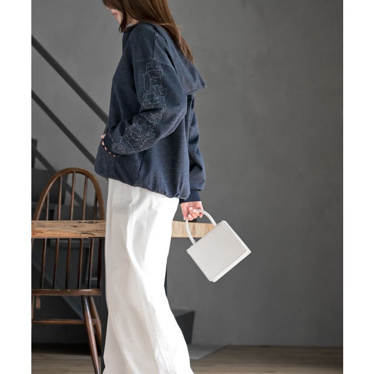 キャットスリーブミニ裏毛パーカー | rps | 詳細画像21 