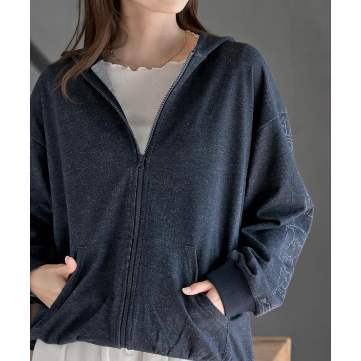 キャットスリーブミニ裏毛パーカー | rps | 詳細画像22 