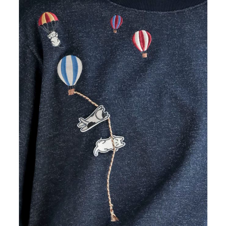 気球キャット刺繍ミニ裏毛プルオーバー | rps | 詳細画像25 