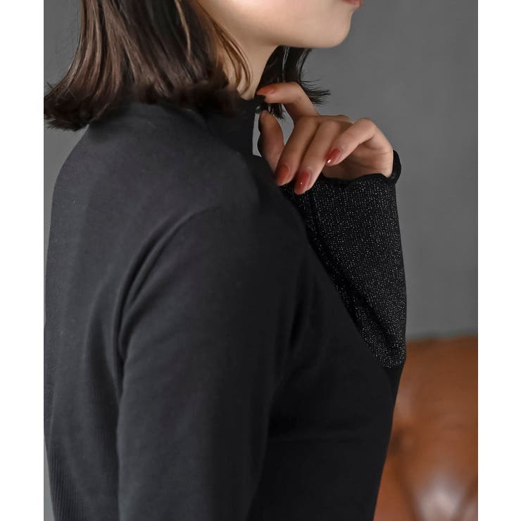 配色メロープチハイネックカットソー | rps | 詳細画像15 