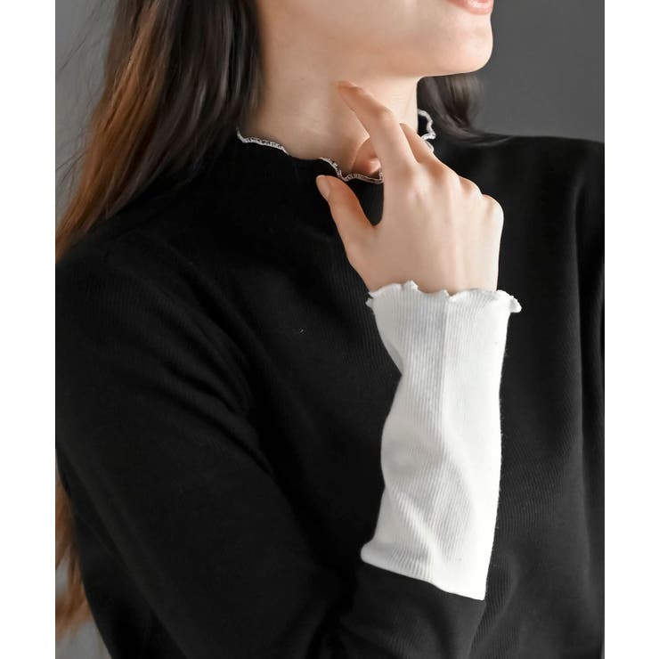 配色メロープチハイネックカットソー | rps | 詳細画像21 