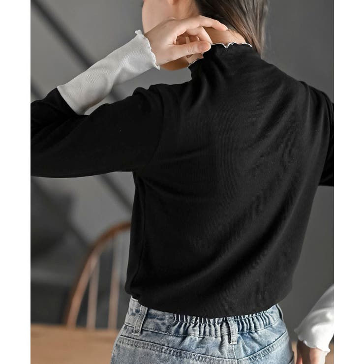 配色メロープチハイネックカットソー | rps | 詳細画像22 