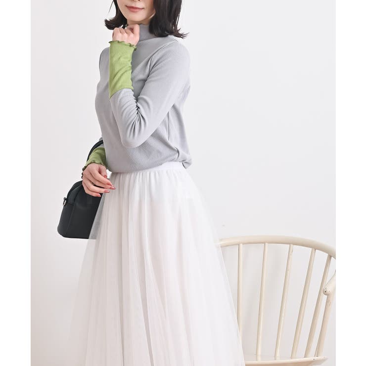 配色メロープチハイネックカットソー | rps | 詳細画像26 