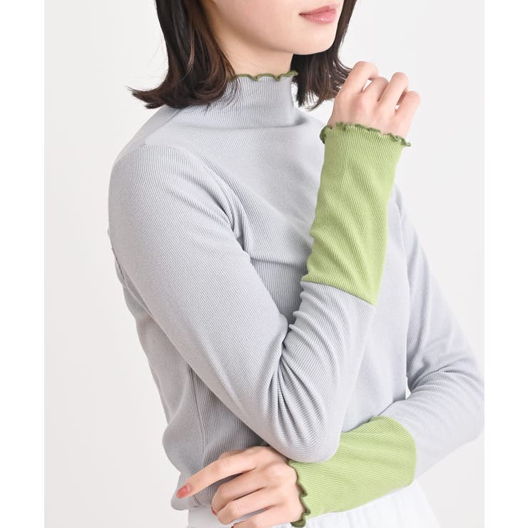 配色メロープチハイネックカットソー | rps | 詳細画像29 