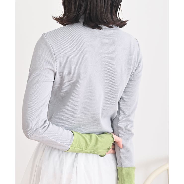 配色メロープチハイネックカットソー | rps | 詳細画像30 