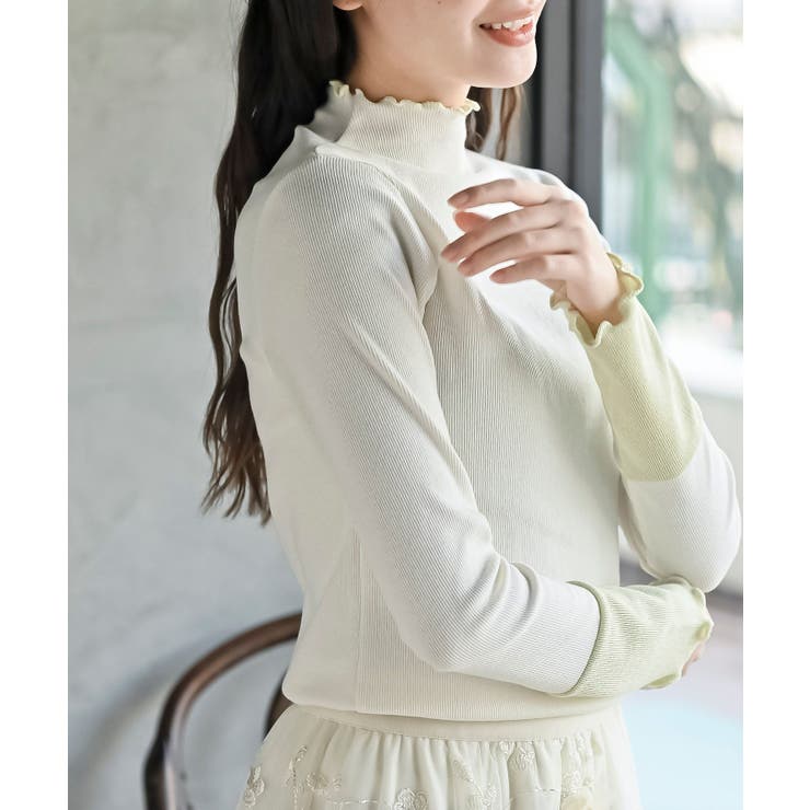 配色メロープチハイネックカットソー | rps | 詳細画像6 