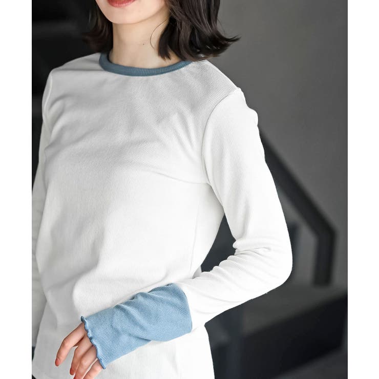 配色クルーネックカットソー | rps | 詳細画像12 