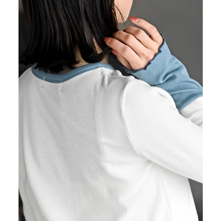 配色クルーネックカットソー | rps | 詳細画像13 