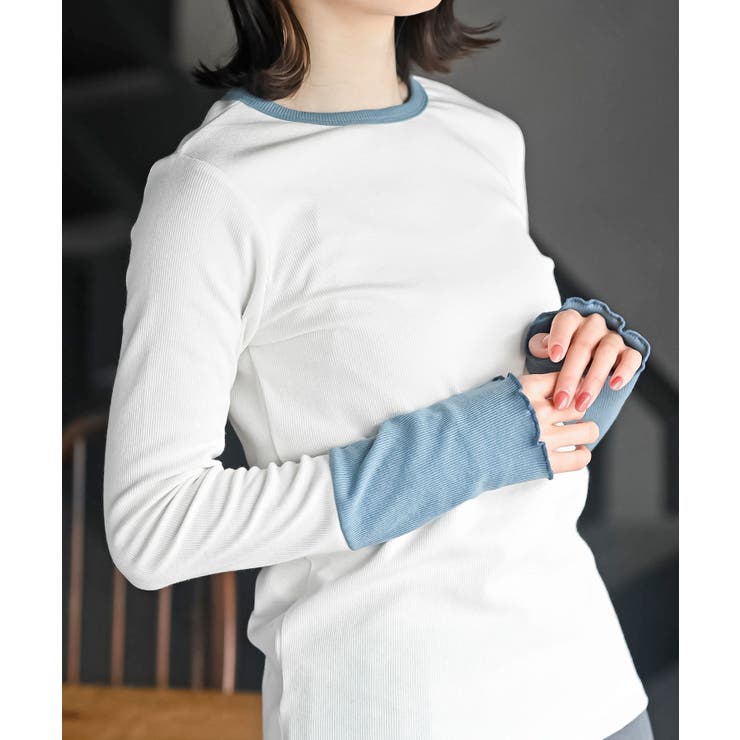 配色クルーネックカットソー | rps | 詳細画像14 