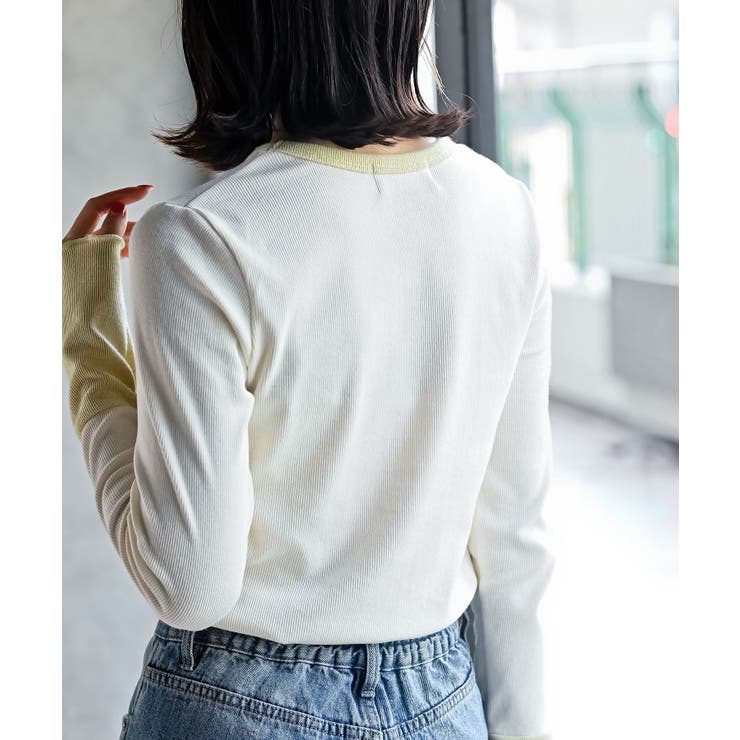 配色クルーネックカットソー | rps | 詳細画像7 