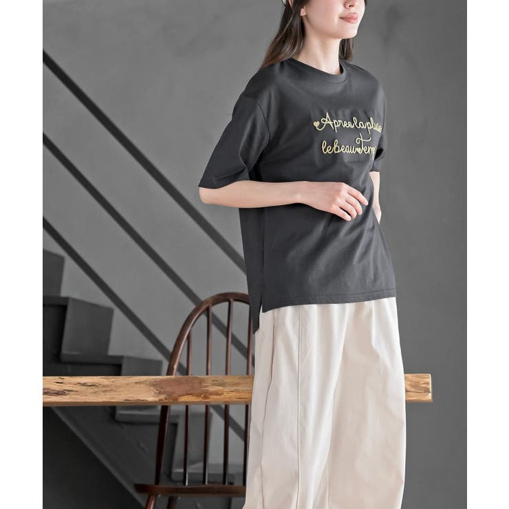 ハブラシ刺繍６分袖Ｔ | rps | 詳細画像11 