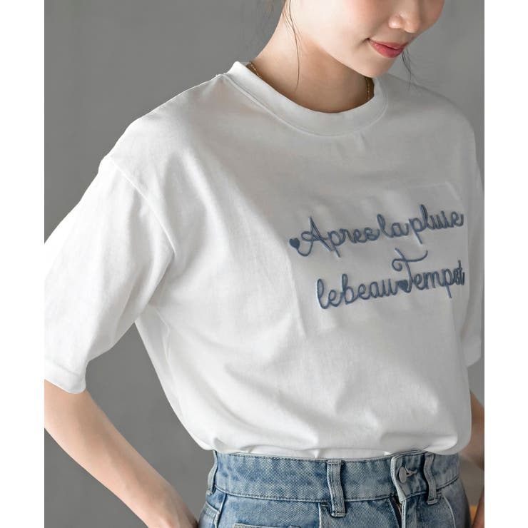 ハブラシ刺繍６分袖Ｔ | rps | 詳細画像6 