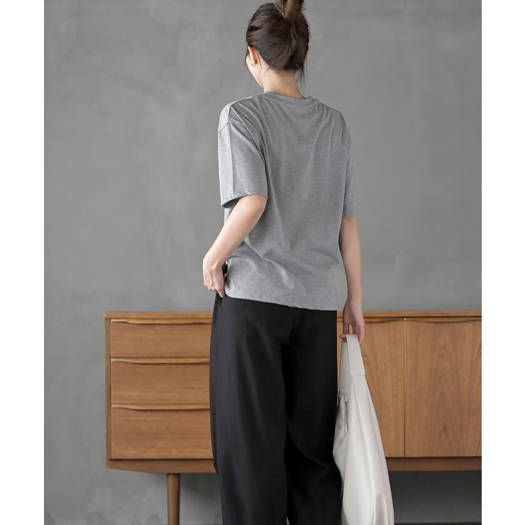 立体チェーン刺繍６分袖Ｔ | rps | 詳細画像12 