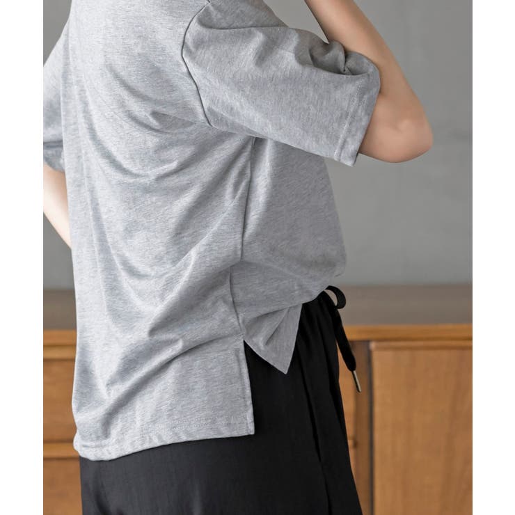 立体チェーン刺繍６分袖Ｔ | rps | 詳細画像17 