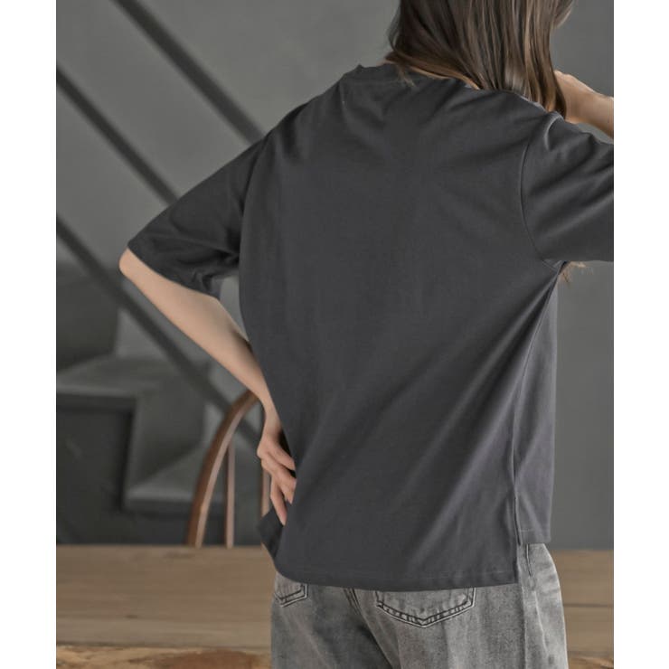 立体チェーン刺繍６分袖Ｔ | rps | 詳細画像24 