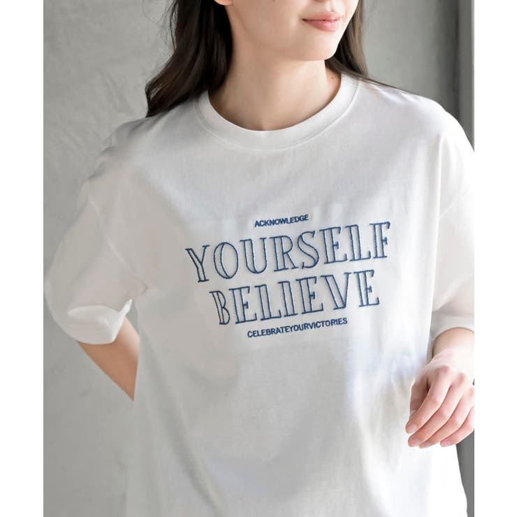 立体チェーン刺繍６分袖Ｔ | rps | 詳細画像6 