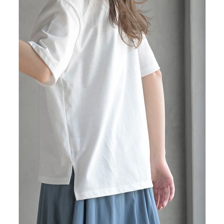 立体チェーン刺繍６分袖Ｔ | rps | 詳細画像9 