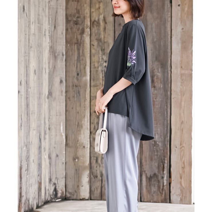 刺繍スリーブ７分袖カットプルオーバー | rps | 詳細画像12 