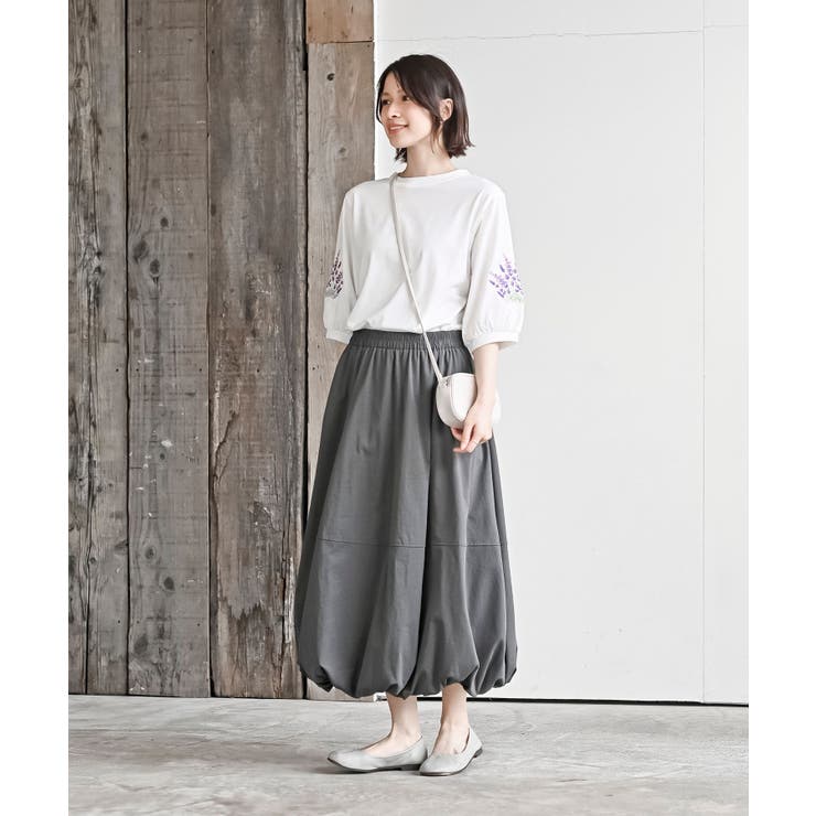 刺繍スリーブ７分袖カットプルオーバー | rps | 詳細画像20 