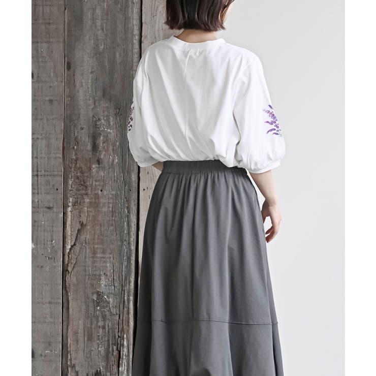 刺繍スリーブ７分袖カットプルオーバー | rps | 詳細画像22 