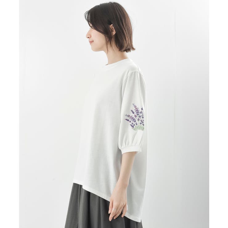 刺繍スリーブ７分袖カットプルオーバー | rps | 詳細画像29 