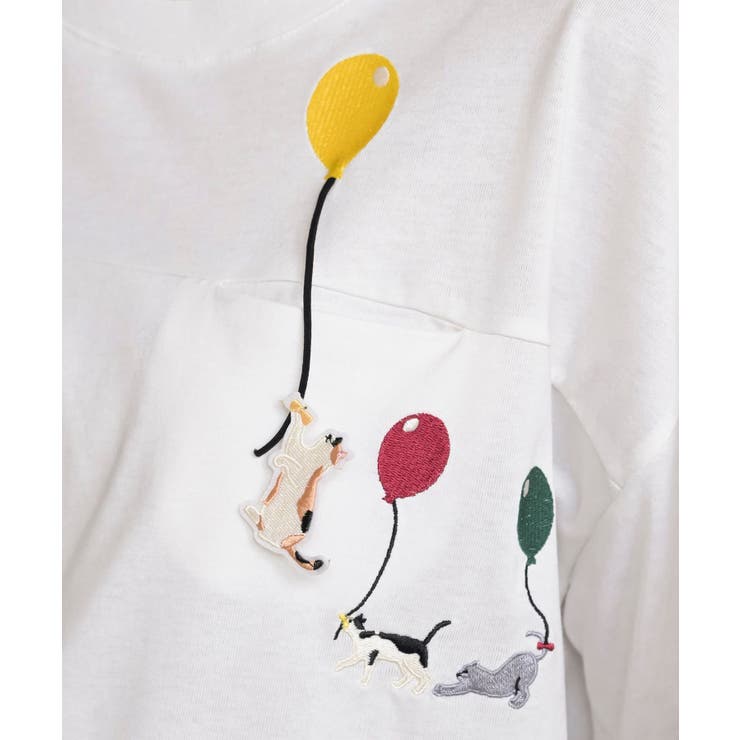 ブラブラキャット裾ドロストＴシャツ | rps | 詳細画像24 