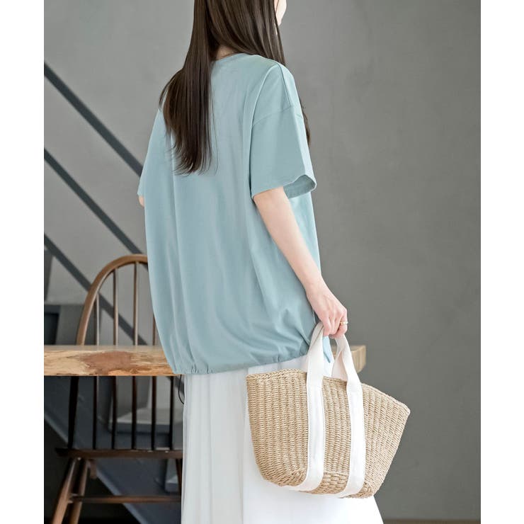 フラワーキャット裾ドロストＴシャツ | rps | 詳細画像12 