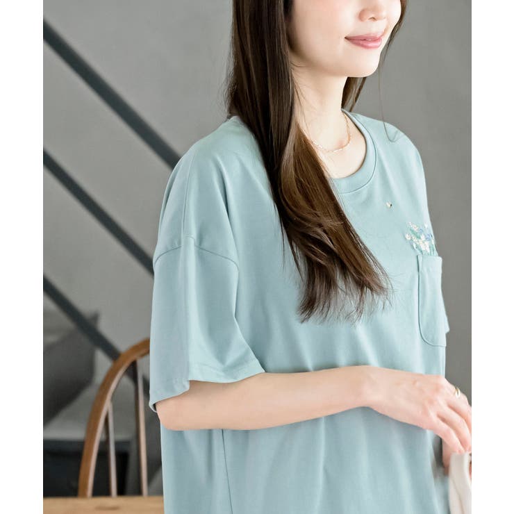 フラワーキャット裾ドロストＴシャツ | rps | 詳細画像18 