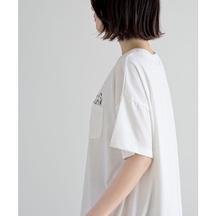 フラワーキャット裾ドロストＴシャツ | rps | 詳細画像7 