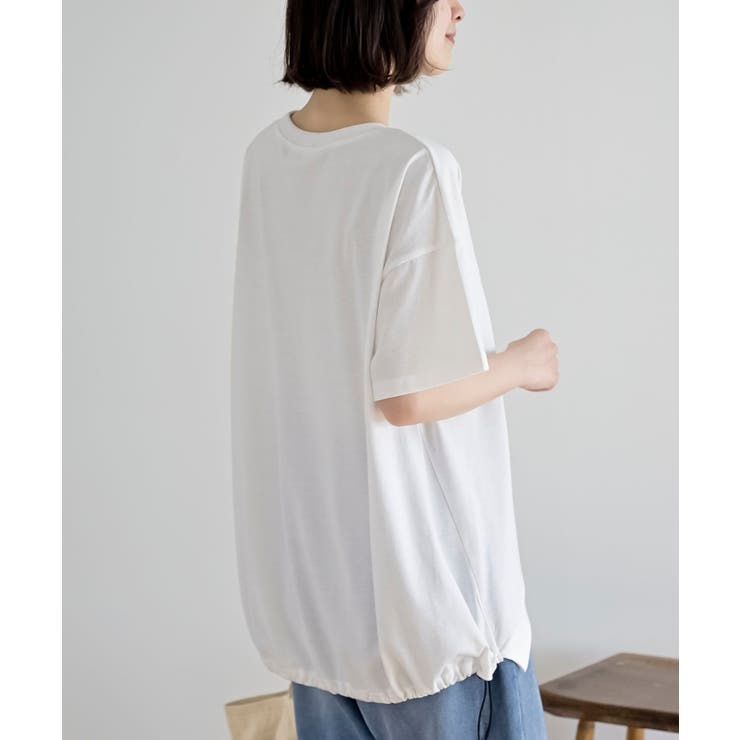 フラワーキャット裾ドロストＴシャツ | rps | 詳細画像8 