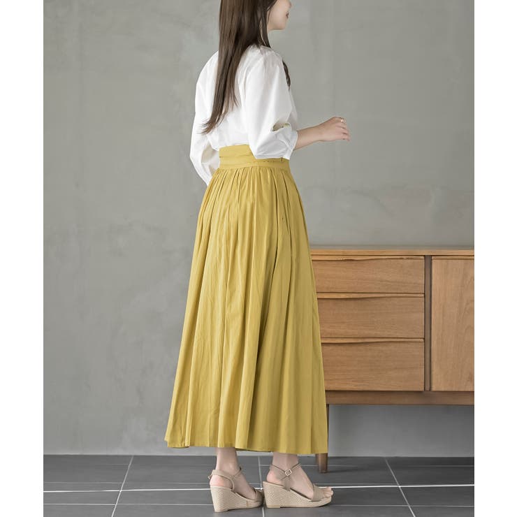 刺繍スリーブバンドカラー７分袖ブラウス | rps | 詳細画像5 