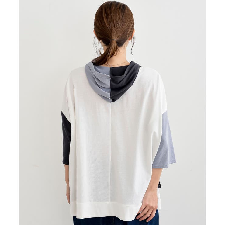 キャット刺繍３配色パーカーＴシャツ | rps | 詳細画像28 