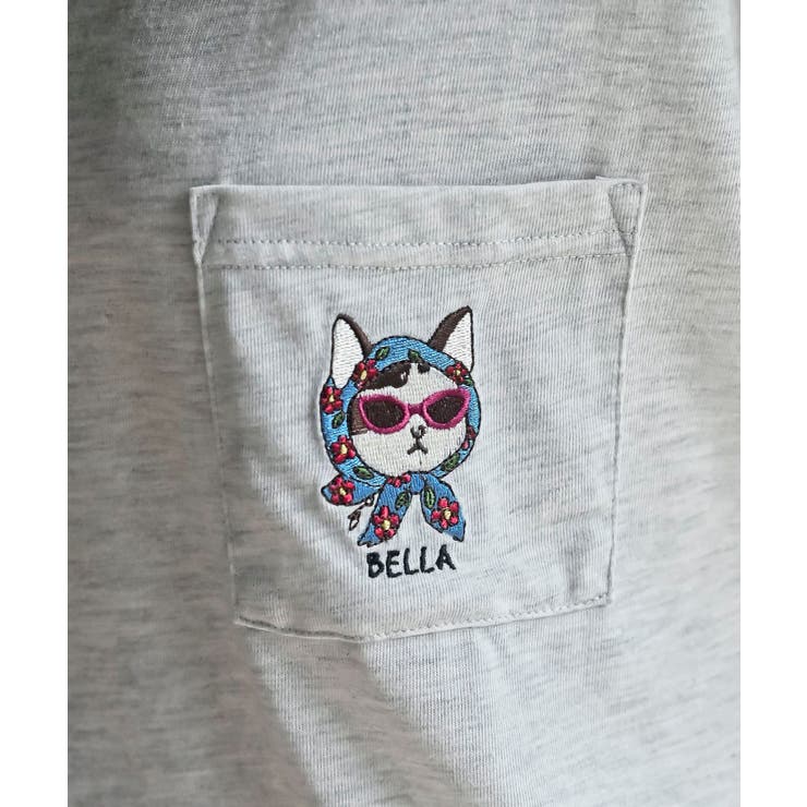 スカーフキャット刺繍ポケットＴ | rps | 詳細画像18 