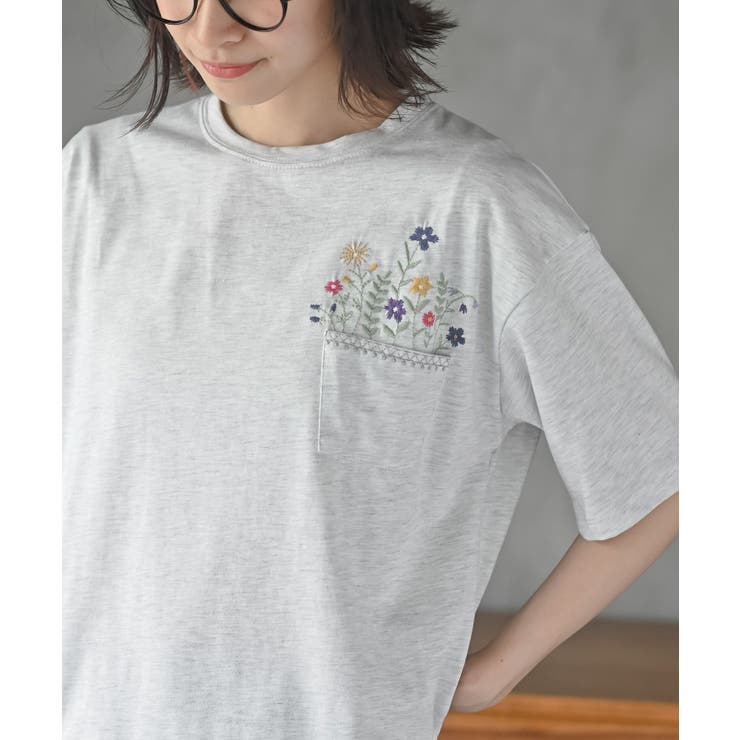 フラワーポット刺繍Ｔ | rps | 詳細画像15 