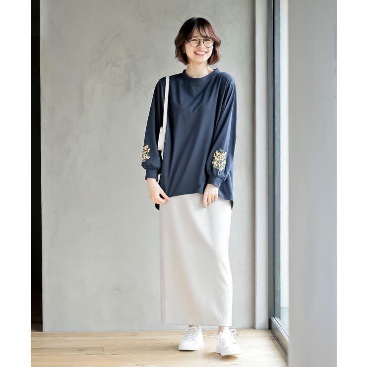 刺繍スリーブ長袖カットプルオーバー[品番：RPSW0002039]｜rps（アール 