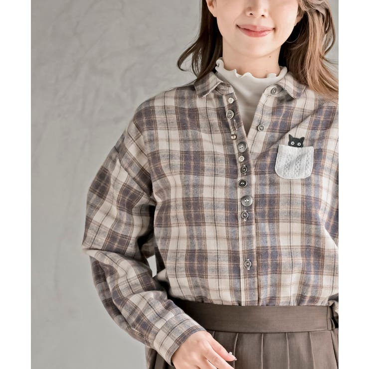 多釦キャットシャツ | rps | 詳細画像6 