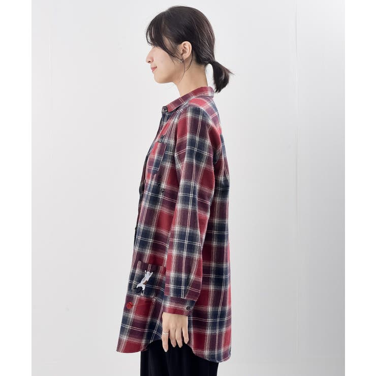 ねこだらけ３ポケットシャツチュニック | rps | 詳細画像37 