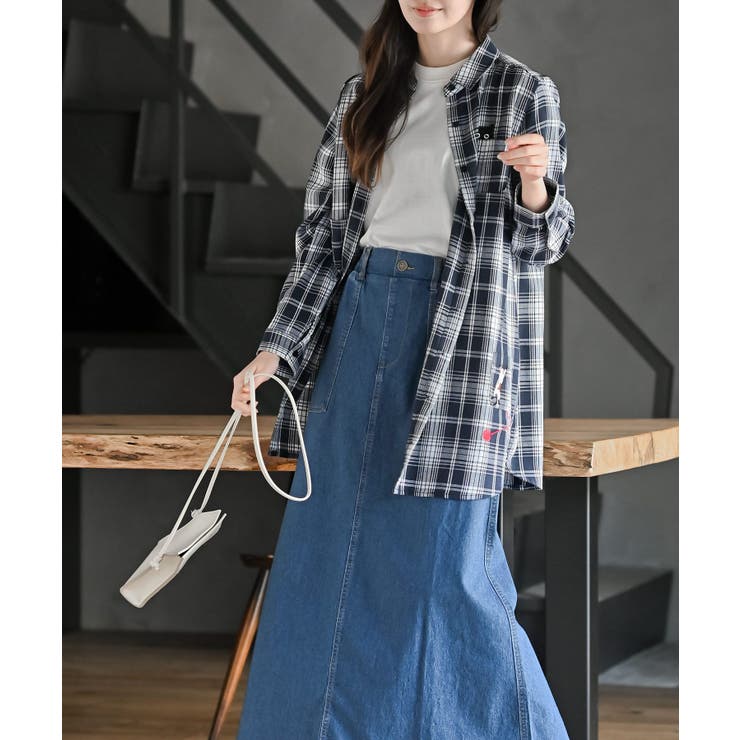 ねこだらけ３ポケットシャツチュニック | rps | 詳細画像13 