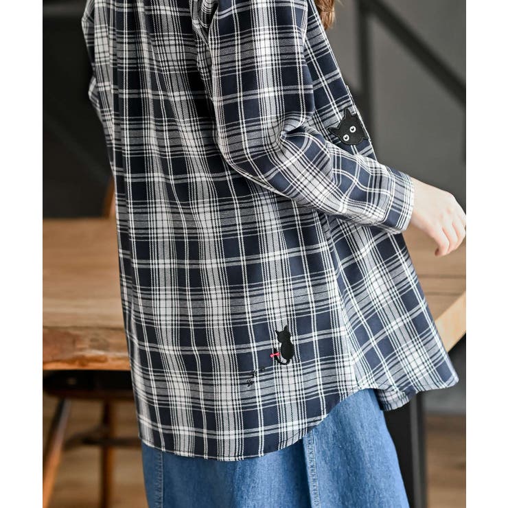 ねこだらけ３ポケットシャツチュニック | rps | 詳細画像17 