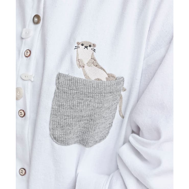 カワウソ多釦バンドカラーワイドシャツ | rps | 詳細画像11 