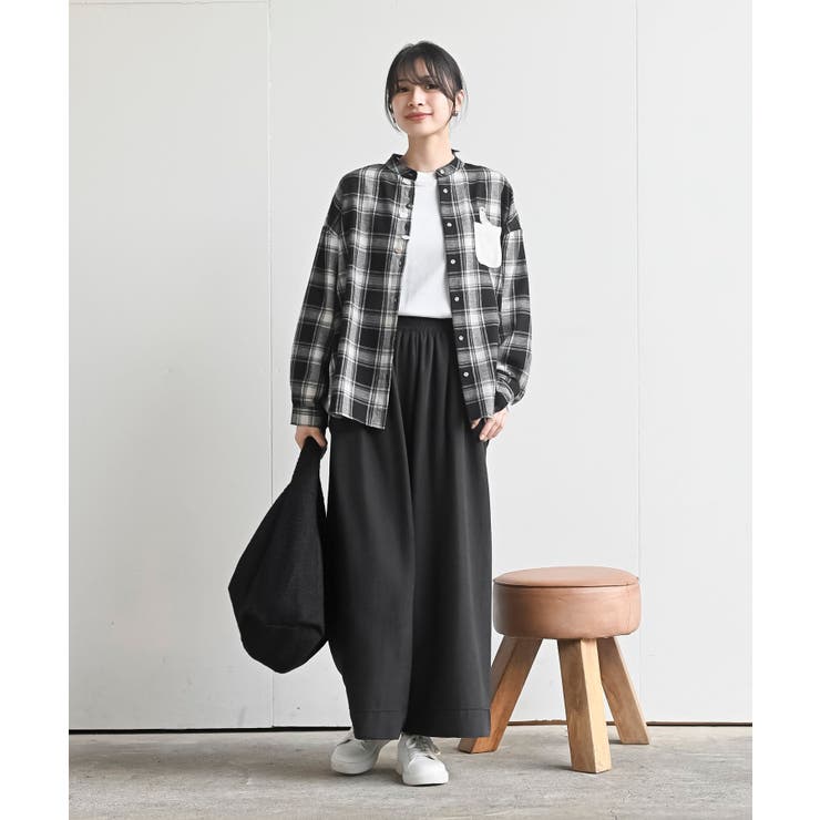 カワウソ多釦バンドカラーワイドシャツ | rps | 詳細画像12 