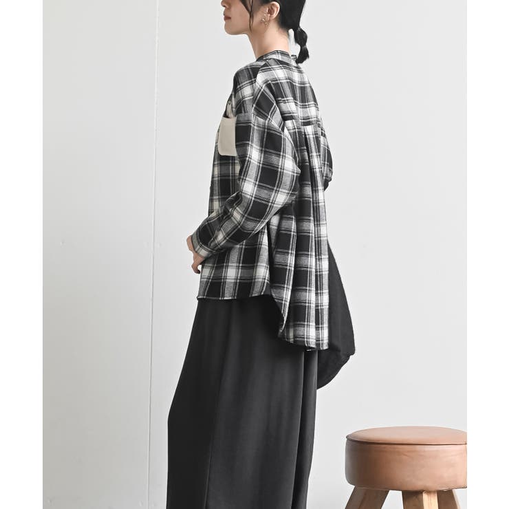 カワウソ多釦バンドカラーワイドシャツ | rps | 詳細画像13 