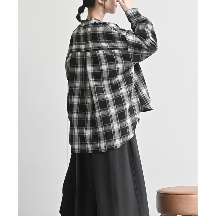 カワウソ多釦バンドカラーワイドシャツ | rps | 詳細画像14 