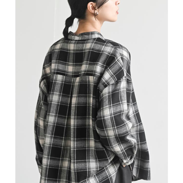 カワウソ多釦バンドカラーワイドシャツ | rps | 詳細画像18 