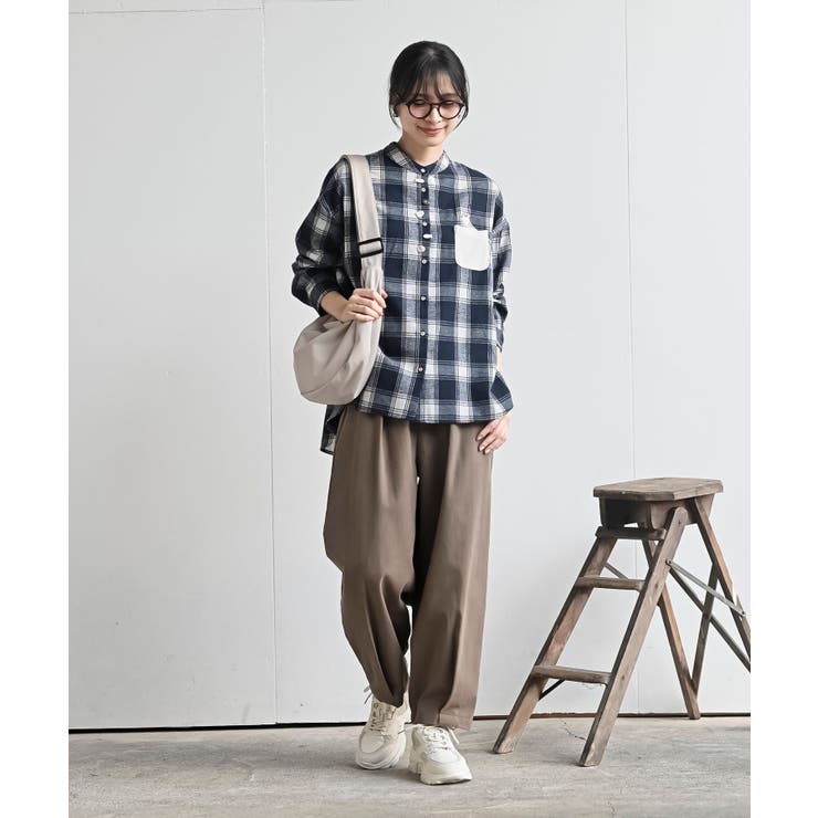 カワウソ多釦バンドカラーワイドシャツ | rps | 詳細画像20 