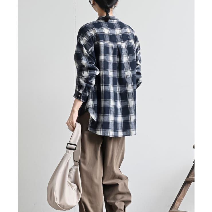 カワウソ多釦バンドカラーワイドシャツ | rps | 詳細画像22 