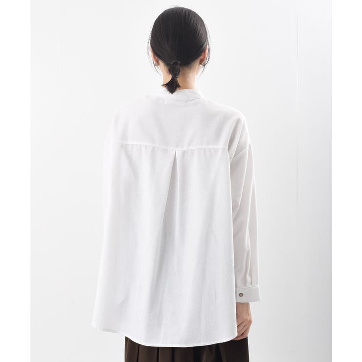 カワウソ多釦バンドカラーワイドシャツ | rps | 詳細画像29 